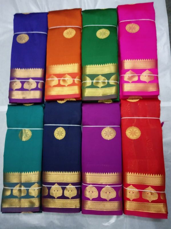 Printed Banarasi cotton saree, Packaging Type : Poly Bag