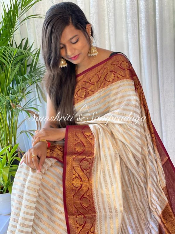 Banarasi Georgette silk soft saree, for Dry Cleaning, Pattern : Printed