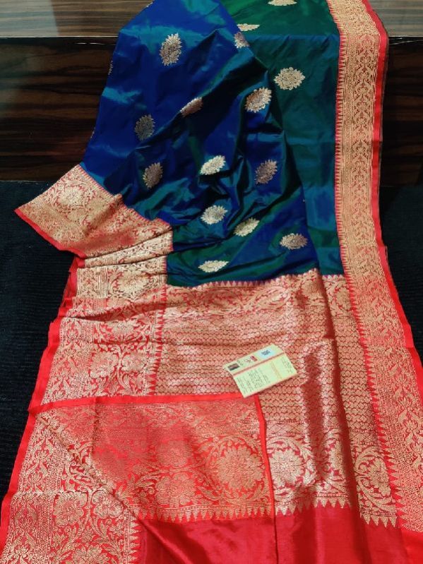 Pure silk Banarasi Handloom saree, Feature : Dry Cleaning