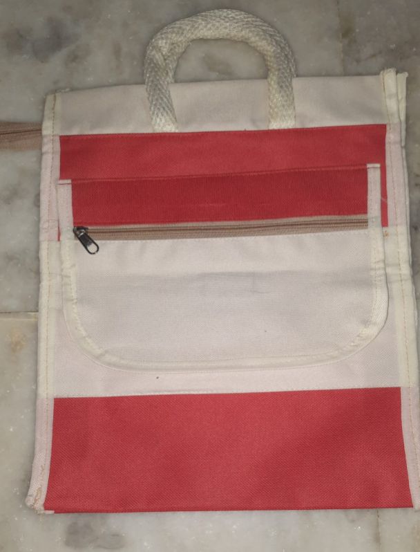 Plain Red Canvas Shopping Bag, Shape : Ractangular