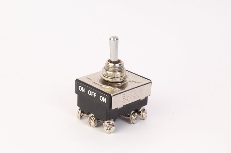 Elcon Nylon Glassfilled Three Pole Toggle Switch, Packaging Type : Box