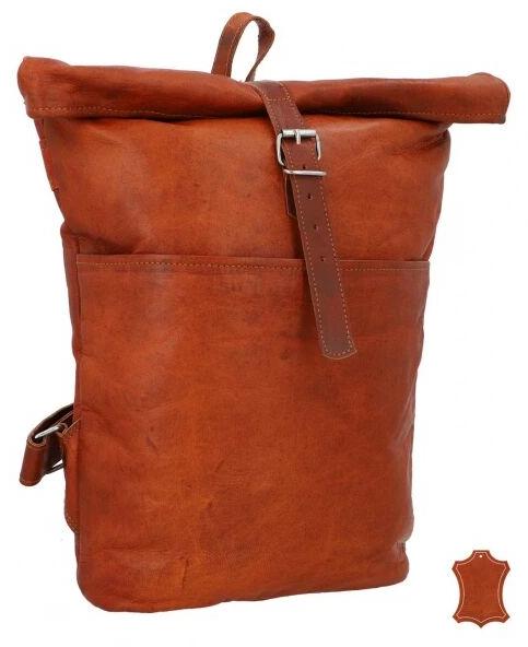 Leather Top Flap Backpack Bags