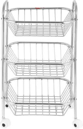 Stainless Steel Square Kitchen Trolley
