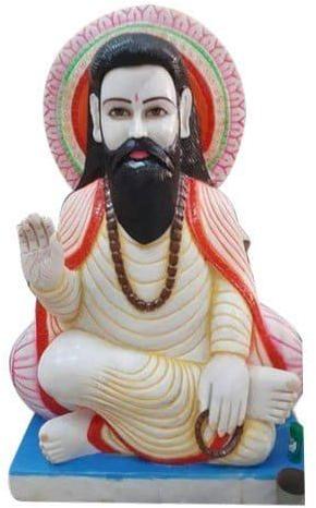 Marble Ravidas Statue, for Worship