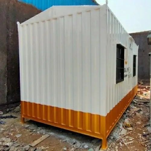 Rectangular Mild Steel Bunk House Cabin, for Office, Color : White Orange