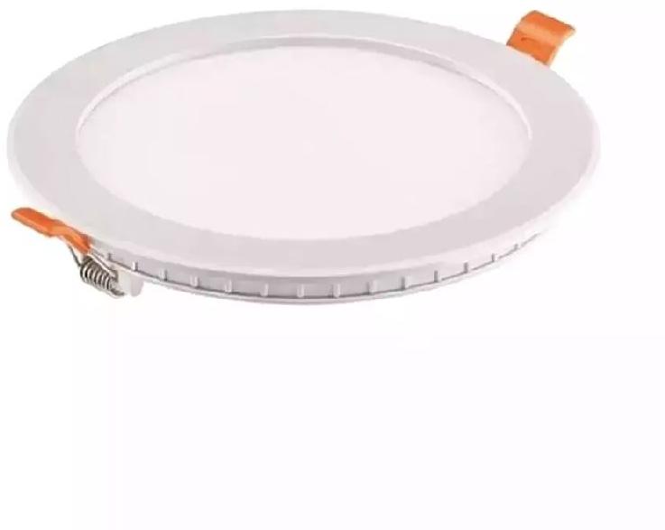 Round 12W Eco Recessed Panel Light, for Home, Malls, Color : White