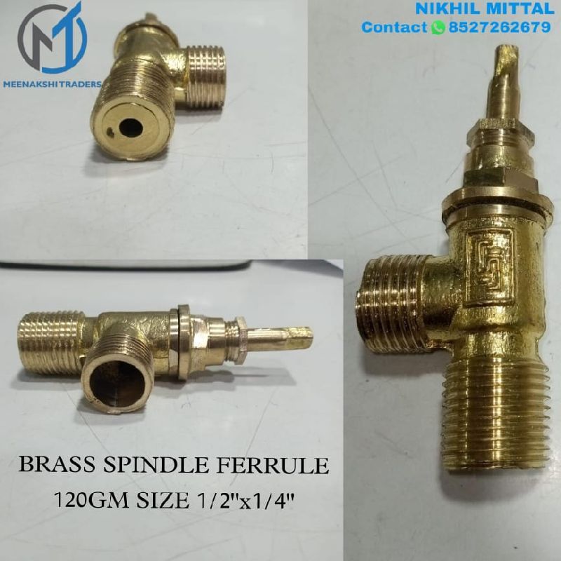 15mm x 6mm Brass Spindle Ferrule