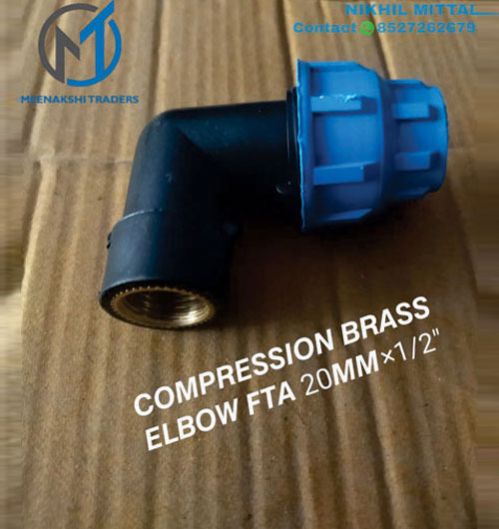 20MM x 15mm Compression Brass Elbow Fta