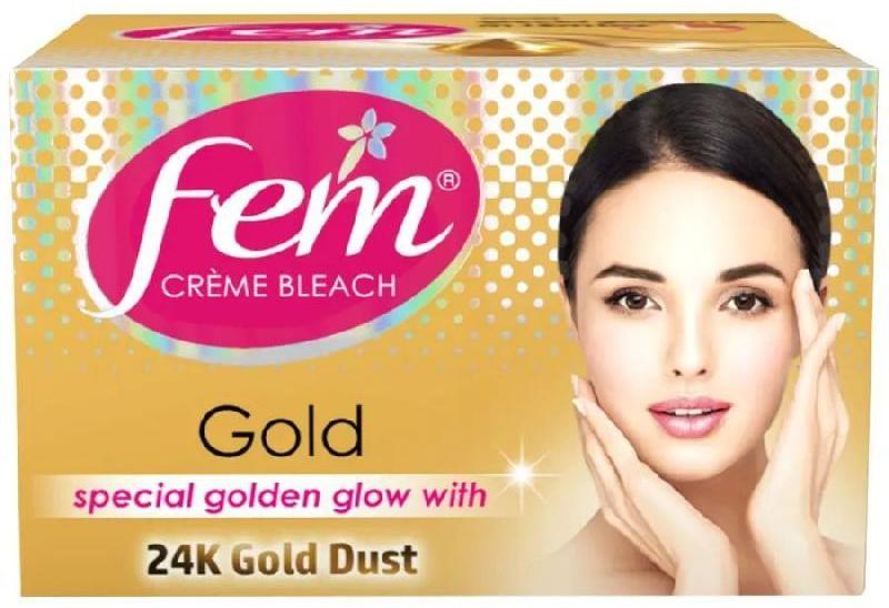 Fem Gold Creme Bleach, for Parlour Use, Personal Use, Gender : Female