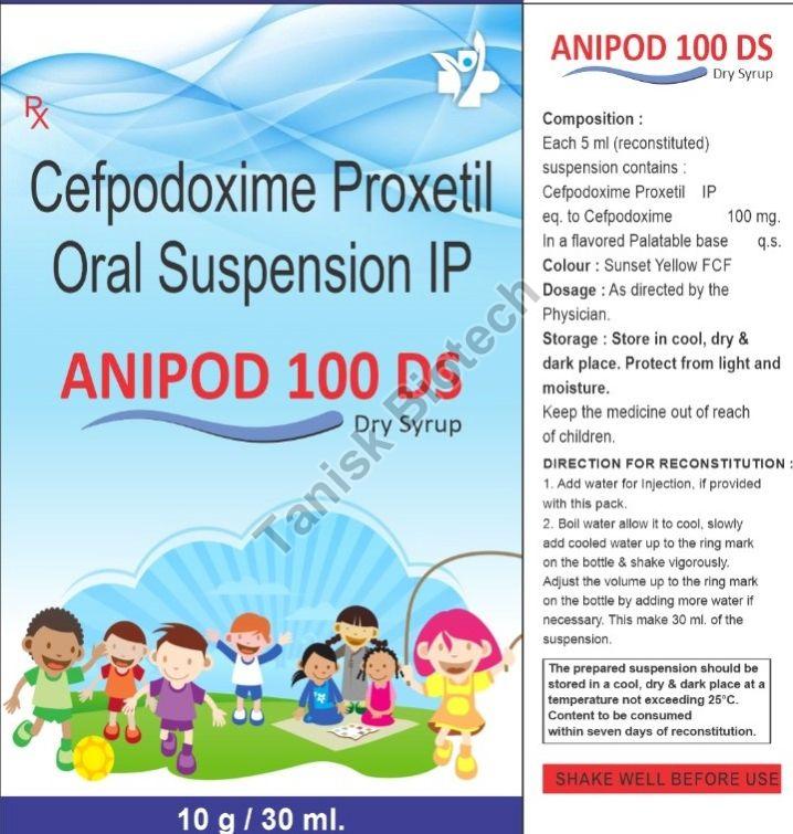 cefpodoxime 100mg swfi dry syrup