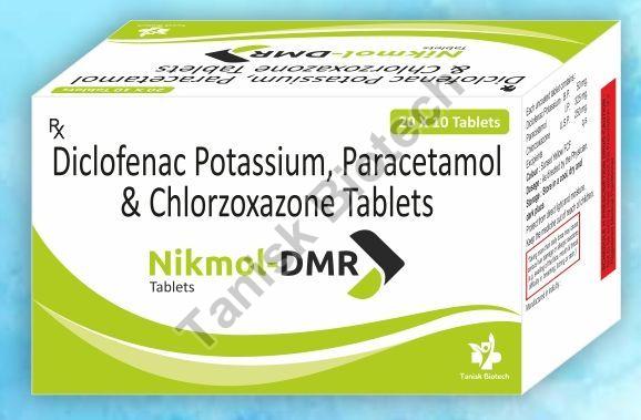 diclofenac potassium paracetamol chlorzoxazone tablet