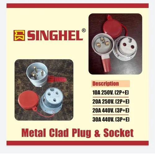 Simon Stainless Steel Metal Plug And Socket