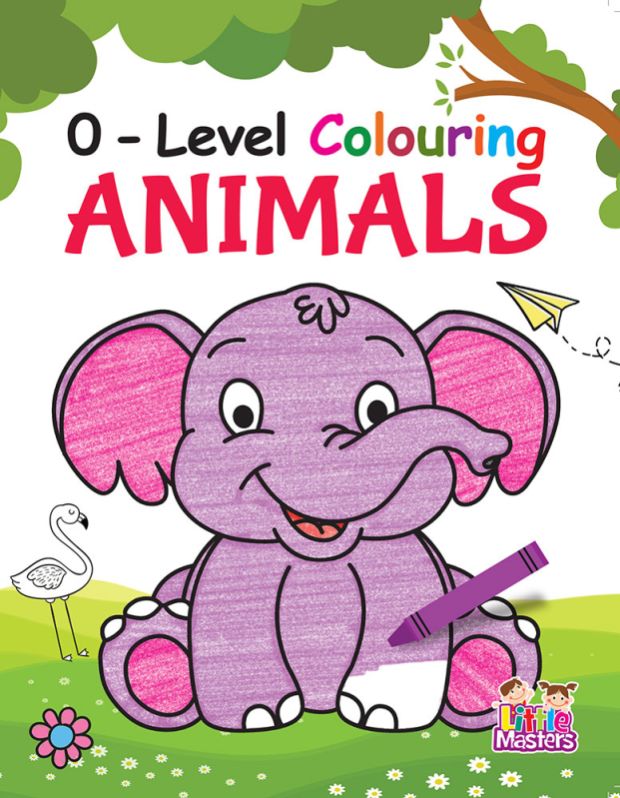0-level colouring animal book