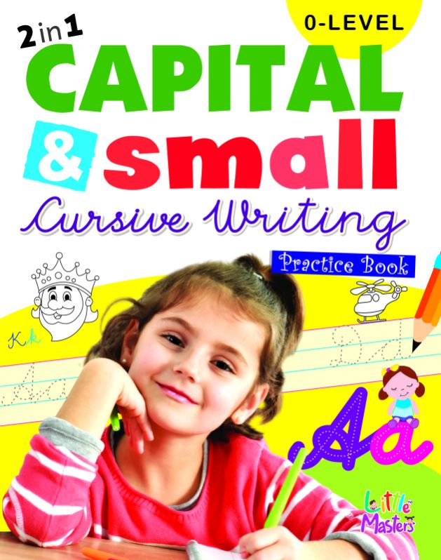 0-level 2in 1 capital small cursive writing book