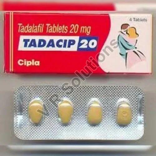 Tadacip 20 Mg Tablets, Packaging Type : Box