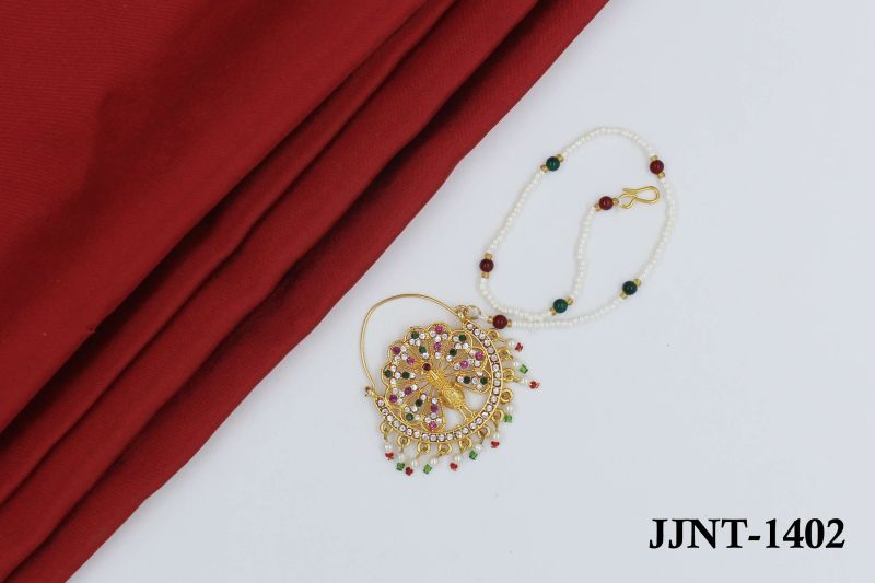 Polished JJNT-1402 Designer Nath, Occasion : Party Wear, Wedding Wear