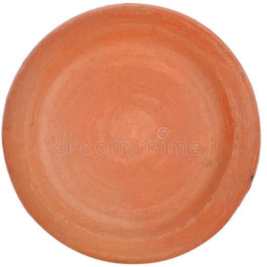 Polished Clay Round Tray, For Food Serving, Size : Standard