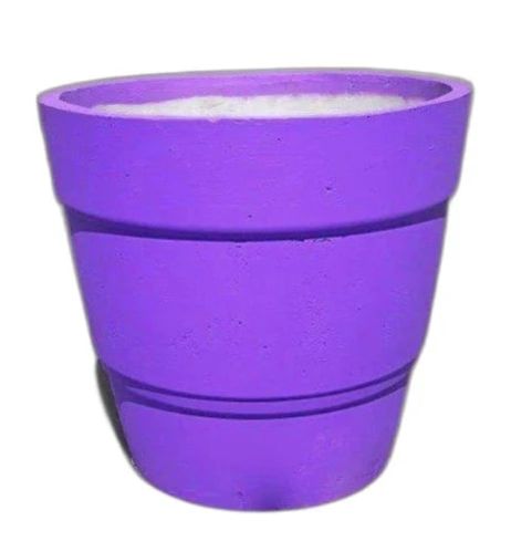 Round 24 Inch Cement Flower Pot, For Garden, Color : Purple
