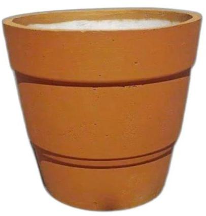 Round Brown Cement Flower Pot, for Garden, Size : 24 Inch