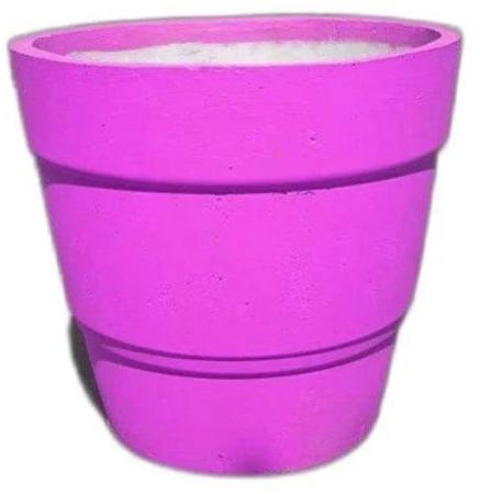 Pink Cement Flower Pot