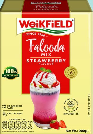 200 Gm Weikfield Strawberry Falooda Mix