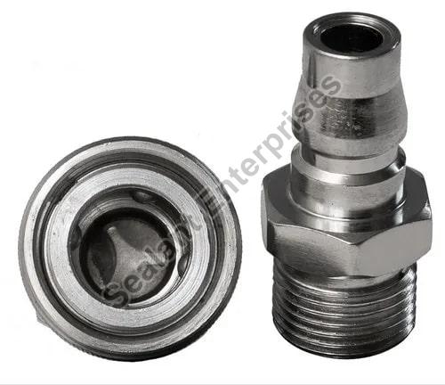 Grey Polished Stainless Steel Air Quick Coupler, Shape : Round