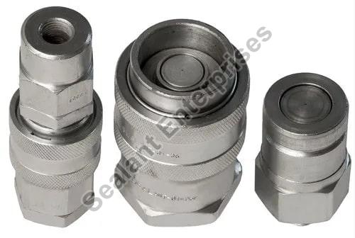 Metallic Grey Round Polished High Pressure Couplings, for Industrial, Certification : ISI Certified