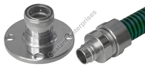 Black Polished Stainless Steel Straight Through Couplings, for Industrial