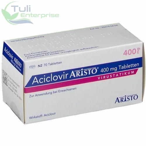 Aciclovir 400mg Tablet, Packaging Type : Strips