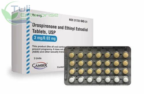 Drospirenone And Ethinyl Estradiol Tablet, Packaging Type : Strips