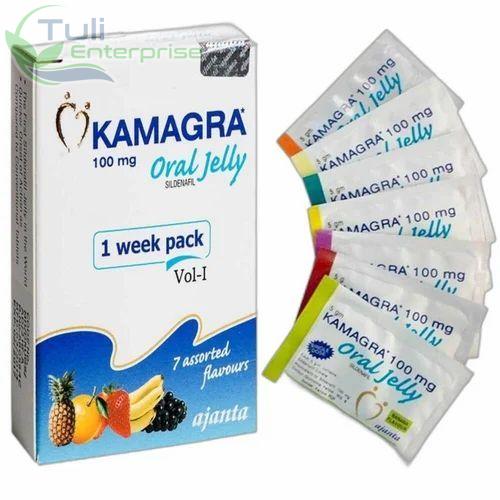 Kamagra Kamgra 100mg Oral Jelly, Packaging Type : Pouches