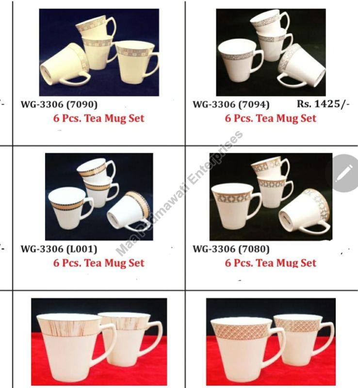 Ceramic Tea Cup Set of 6 Pcs