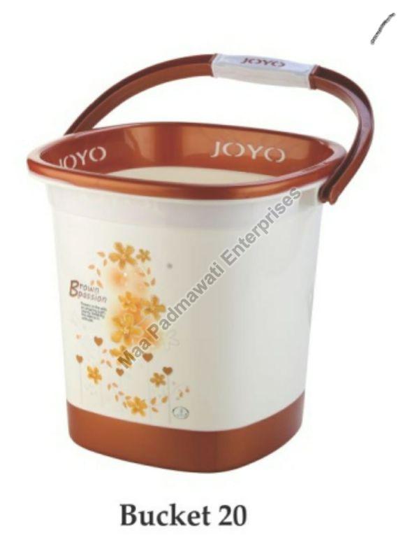 Plastic Square Deluxe Bucket, for Common Use, Feature : Light Weight, Non Breakable