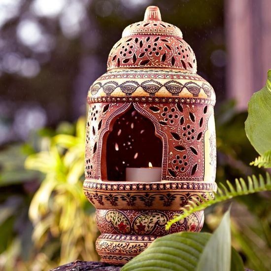 Clay Candle Lantern