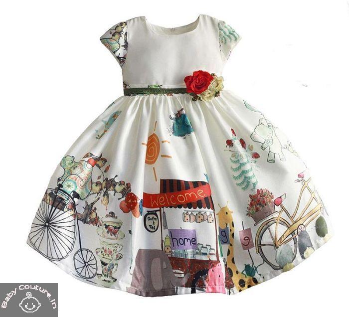 Printed Kids Frock, Feature : Attractive Pattern, Comfortable, Easy To Wash