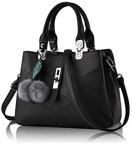 Black Ladies Leather Shoulder Bag, Size : Multisize