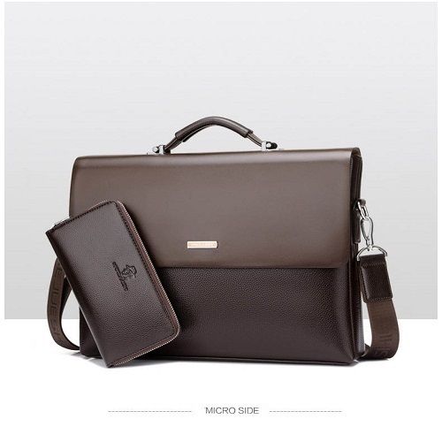 Plain Leather Business Laptop Bag, Size : Multisize