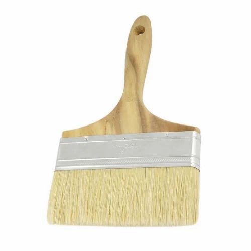 Square Wooden Handle Paint Brush, Color : Brown