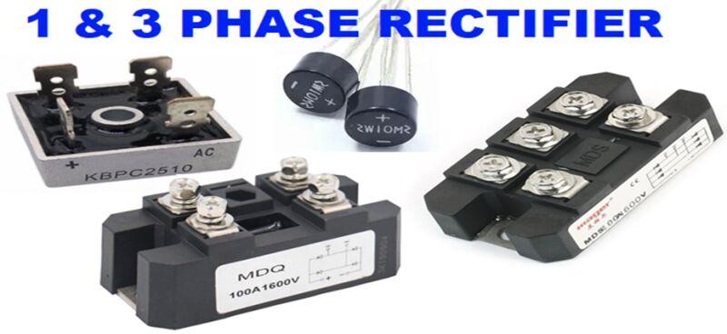 Electrical Rectifiers, for Electronics Use, Industrial Use, Phase : Double Phase, Single Phase, Three Phase