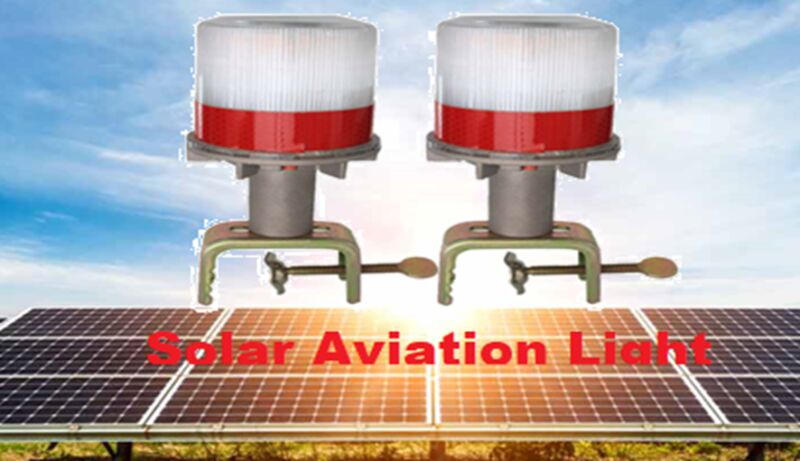 3W to 25W ABS Plastic Solar Aviation Light, for Industrial