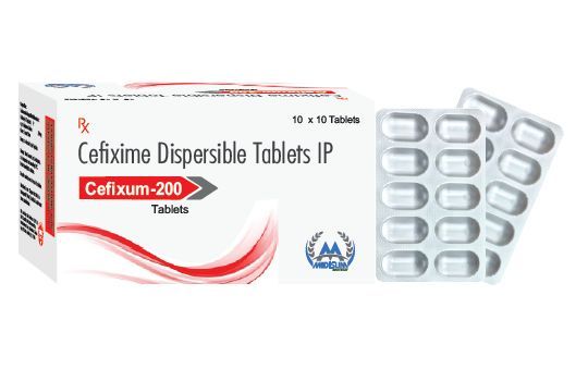 Cefixum 200mg Tablets, Packaging Type : Blister