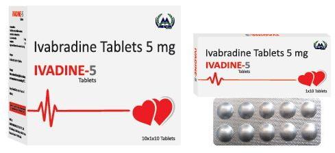 Ivadine 5mg Tablets, Packaging Type : Blister