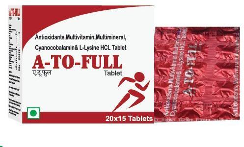 Multi Vitamin Tablet, For Supplements, Packaging Size : 20x1, 20x15