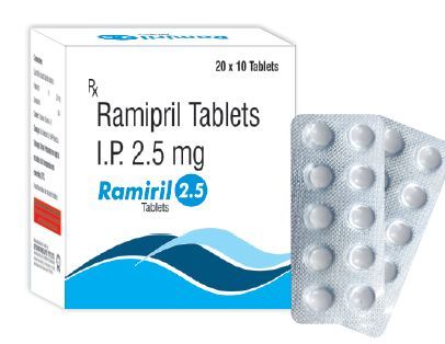 Ramiril 2.5mg Tablets, Packaging Type : Blister
