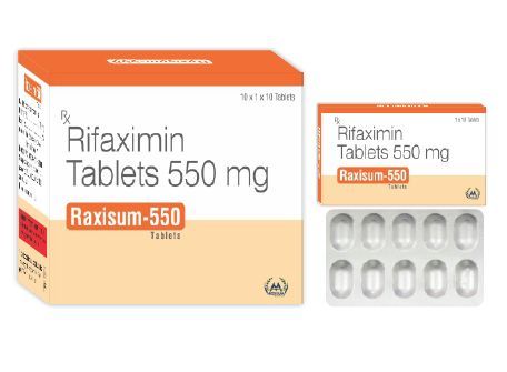 Raxisum 550mg Tablets, Packaging Type : Blister