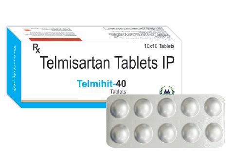 Telmihit 40mg Tablets, Packaging Type : Blister