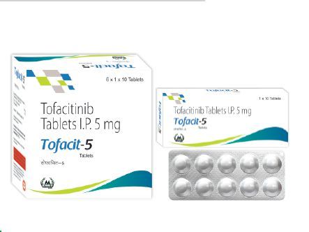 Tofacitinib 5mg Tablets, Packaging Type : Blister