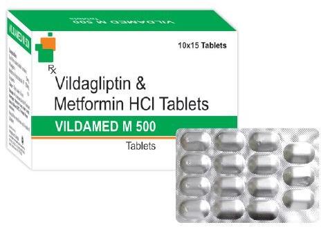 Vildamed-M 500mg Tablets. VILDAGLIPTIN