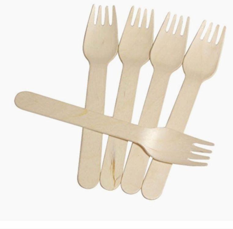 Polished 140 mm Wooden Fork, for Party Servings, Feature : Fine Finished