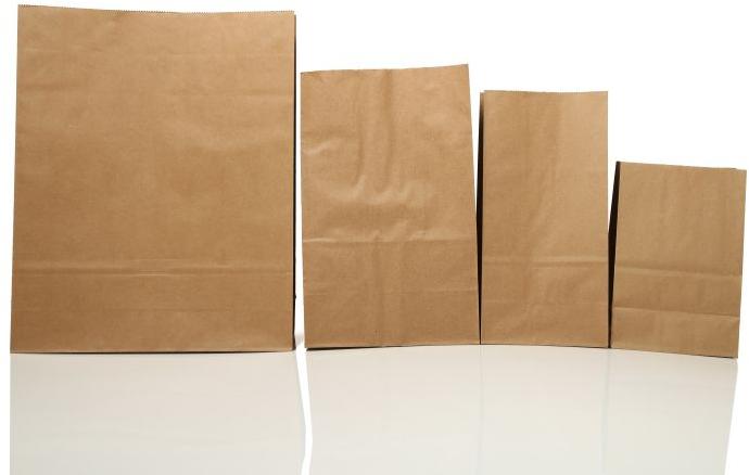 Ractangular Brown Kraft Paper Stand Up Pouch, for Packaging, Packaging Type : Plastic Packet